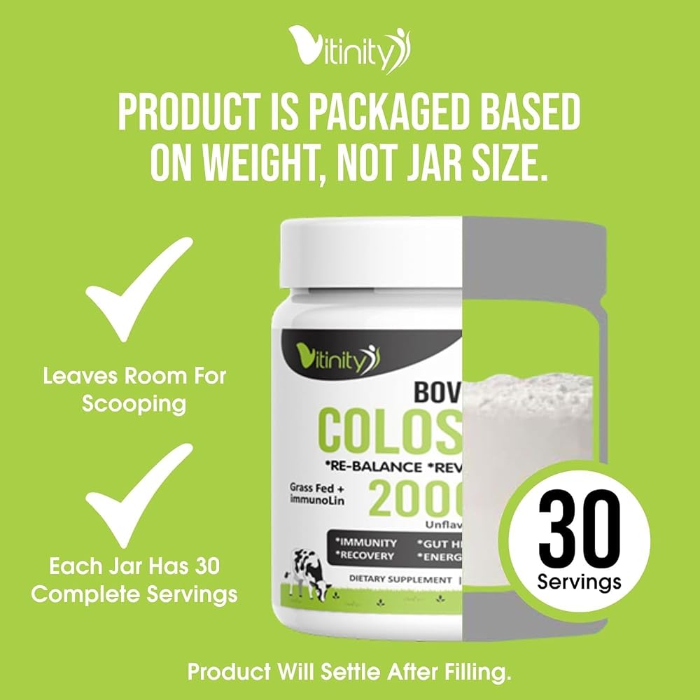 VITINITY Grass Fed Bovine Colostrum Powder