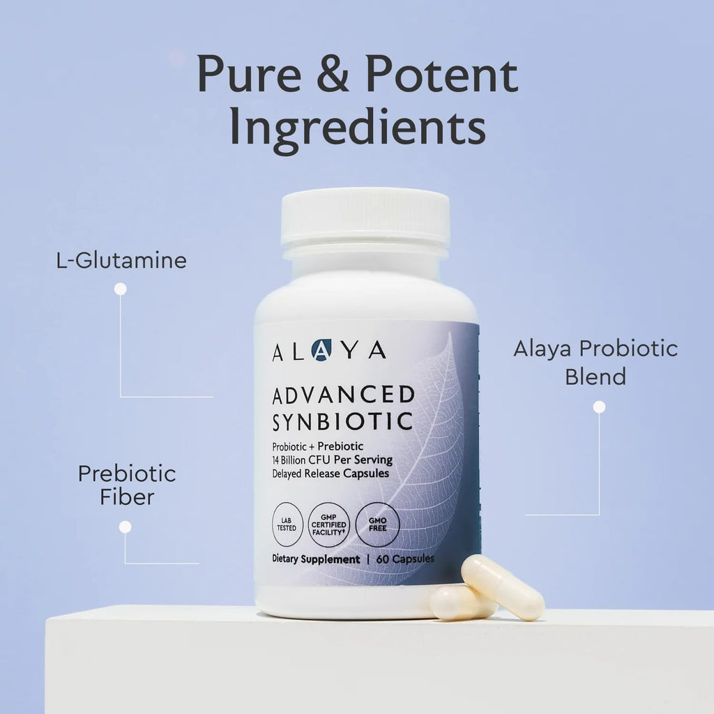 Alaya Naturals Advanced Synbiotic Probiotic + Prebiotic - 60 Capsules - image 2
