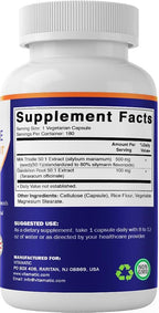 Vitamatic Milk Thistle with Dandelion Root Extract - 180 Capsules - image 8