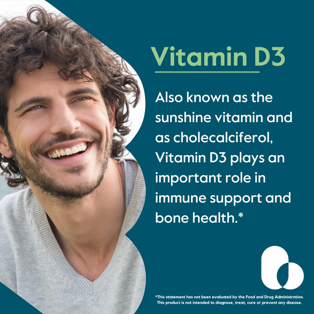 BESTVITE Vitamin D3 5000 IU - 365 Capsules - image 4