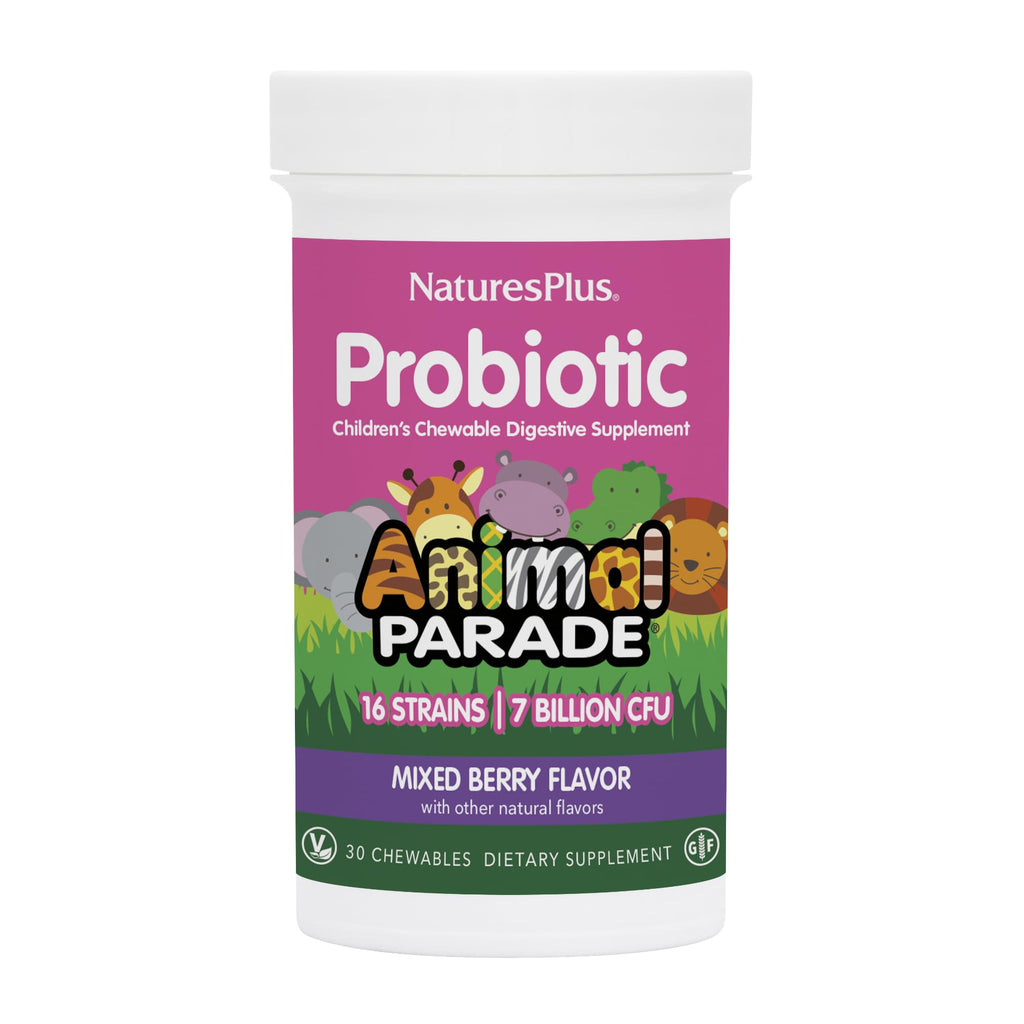 NaturesPlus Animal Parade Probiotic Mixed Berry - 30 Chewables