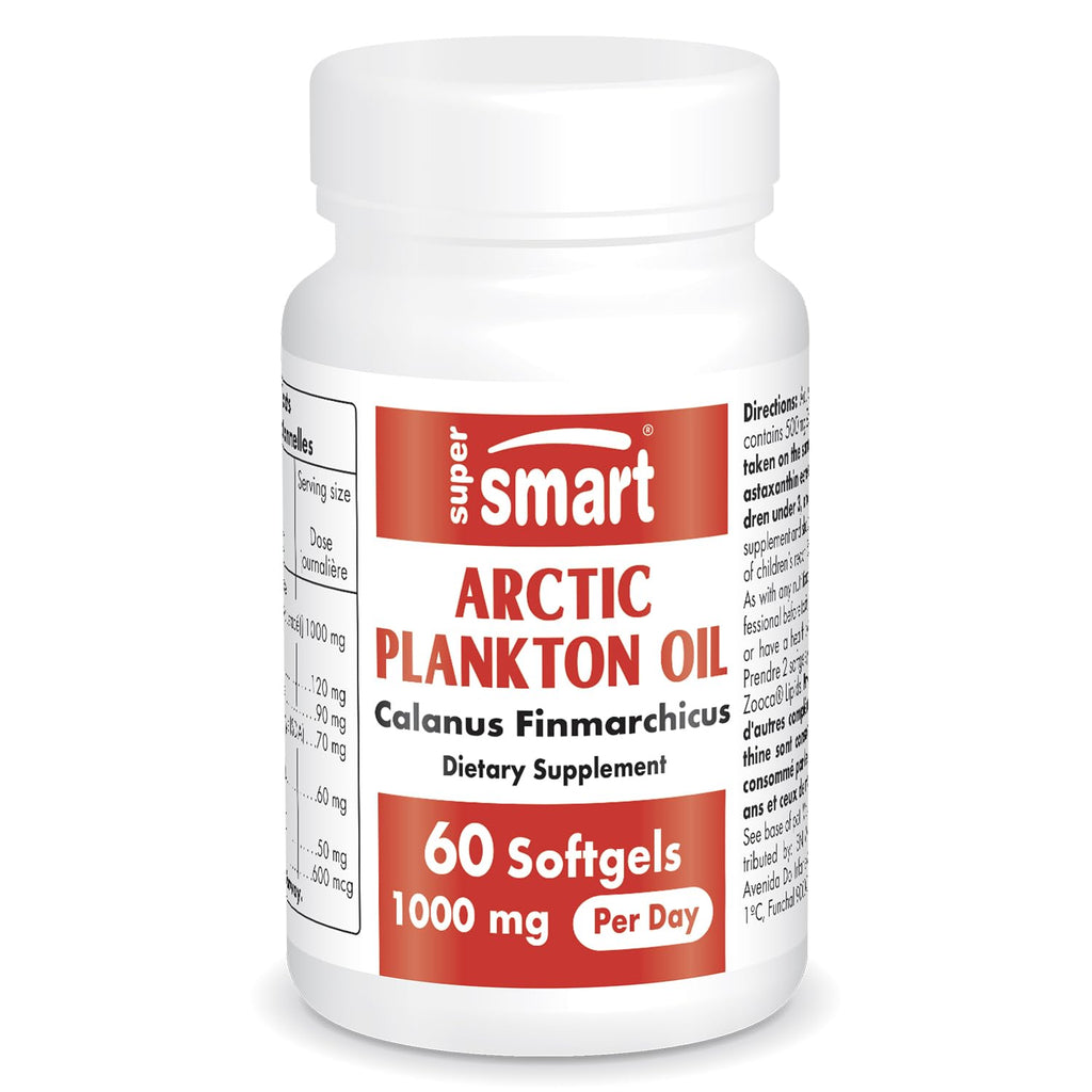 Supersmart Arctic Plankton Oil 1000mg Omega-3 - 60 Softgels