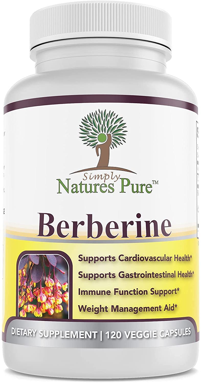 Simply Natures Pure Premium Berberine HCl 500mg - 120 Capsules