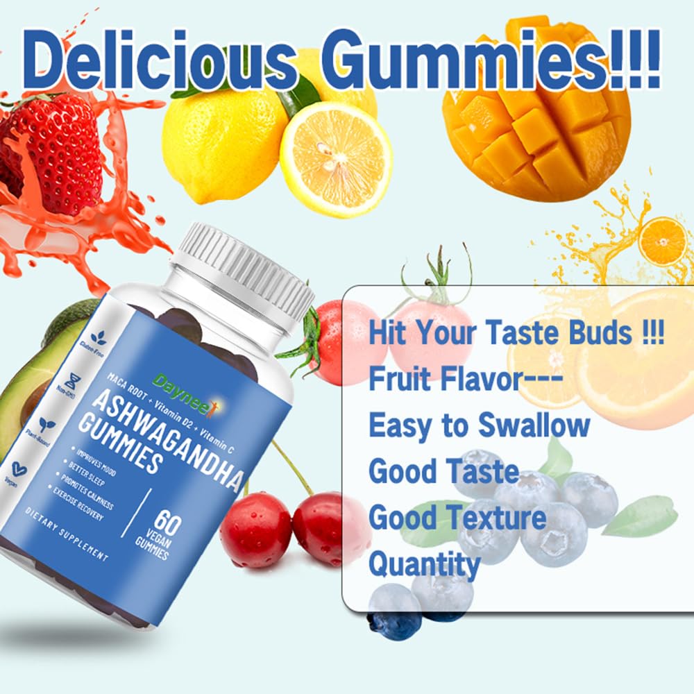 AIHIYO Ashwagandha Gummies for Women and Men - 60 Count - image 2