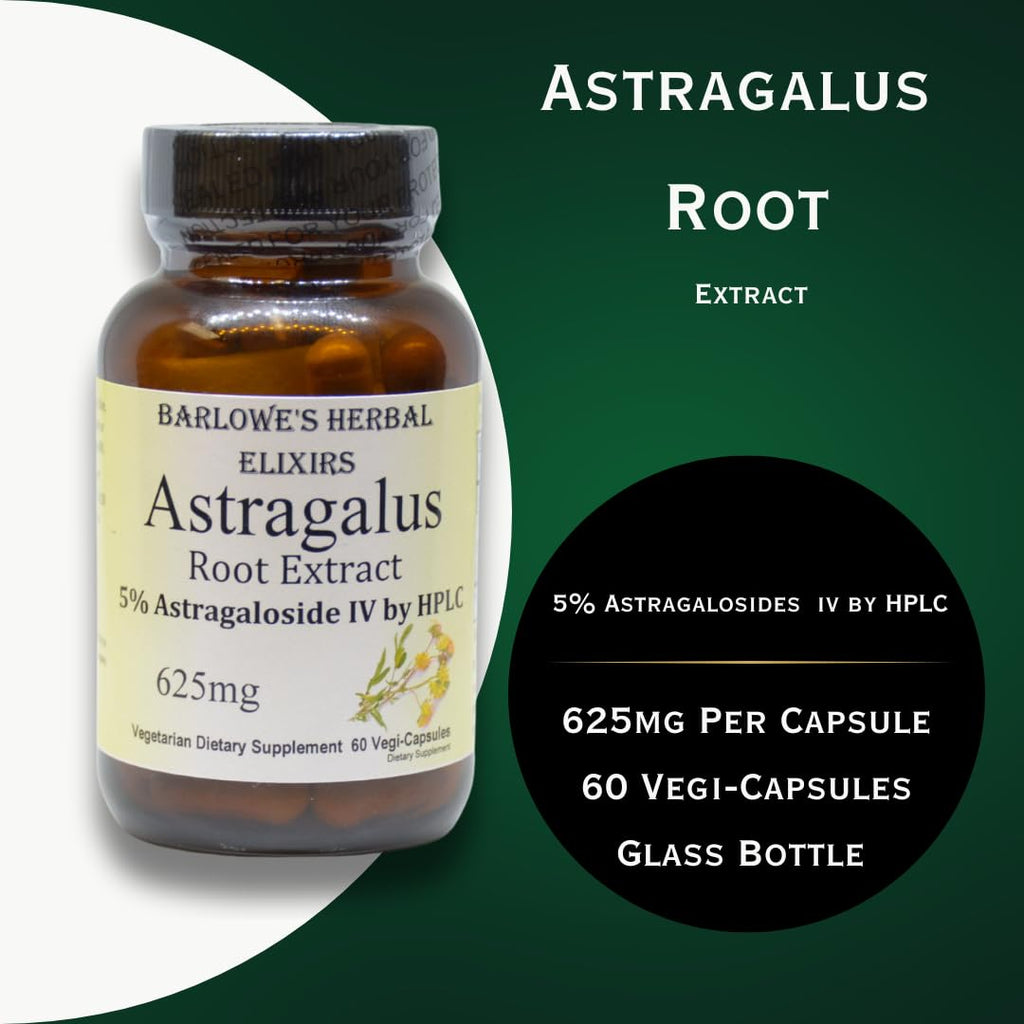 Barlowe's Herbal Elixirs Astragalus 625mg - 60 Capsules - image 3