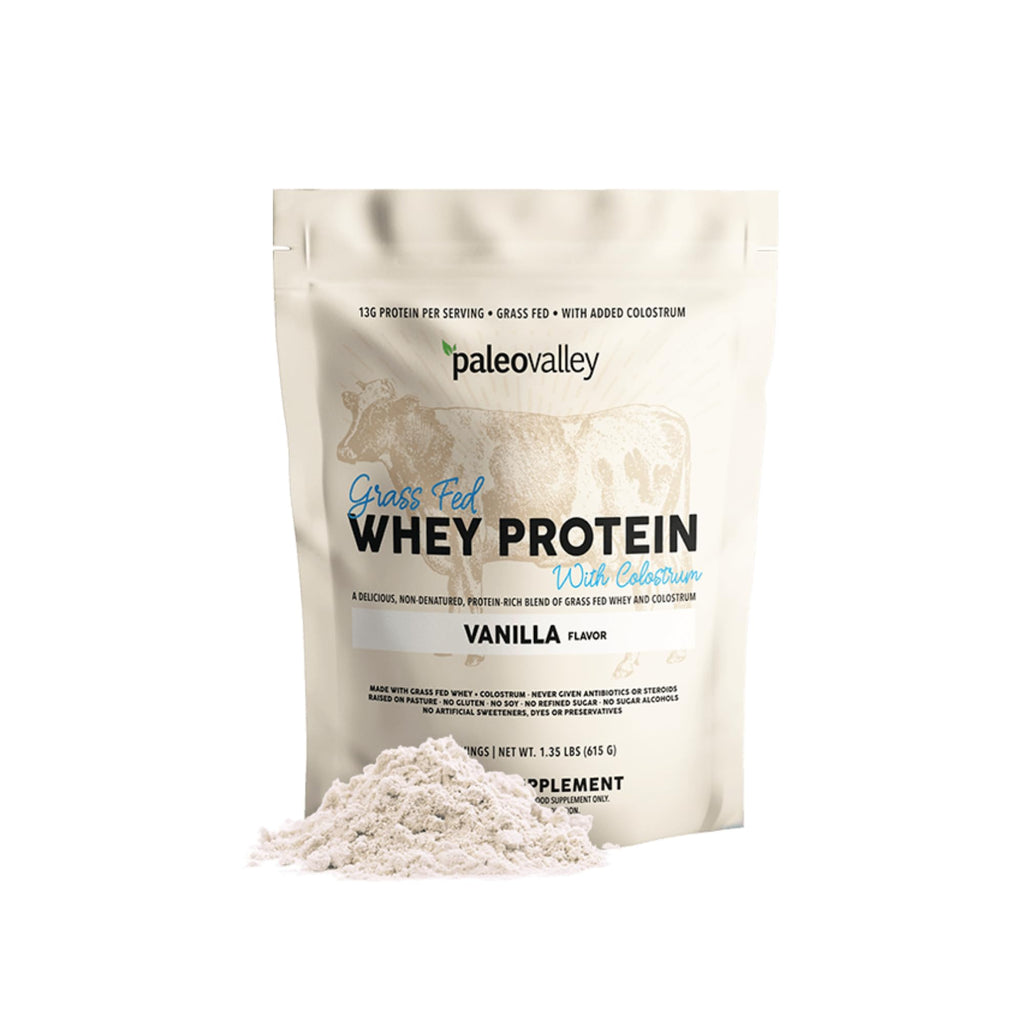Paleovalley 100% Grassfed Whey Protein Powder with Colostrum