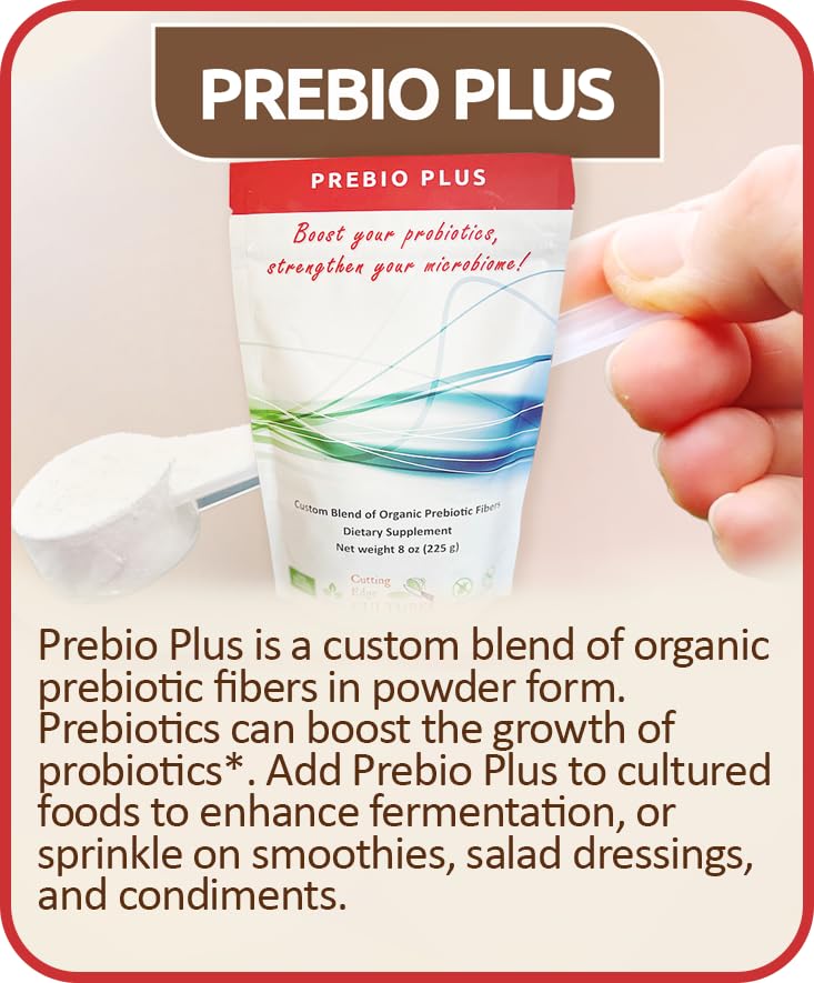 Cutting Edge Cultures Prebio Plus Prebiotic Fiber Powder - 8 oz - image 2
