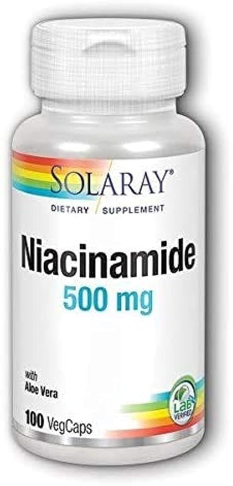 Solaray Niacinamide 500mg - 300 Vegetarian Capsules