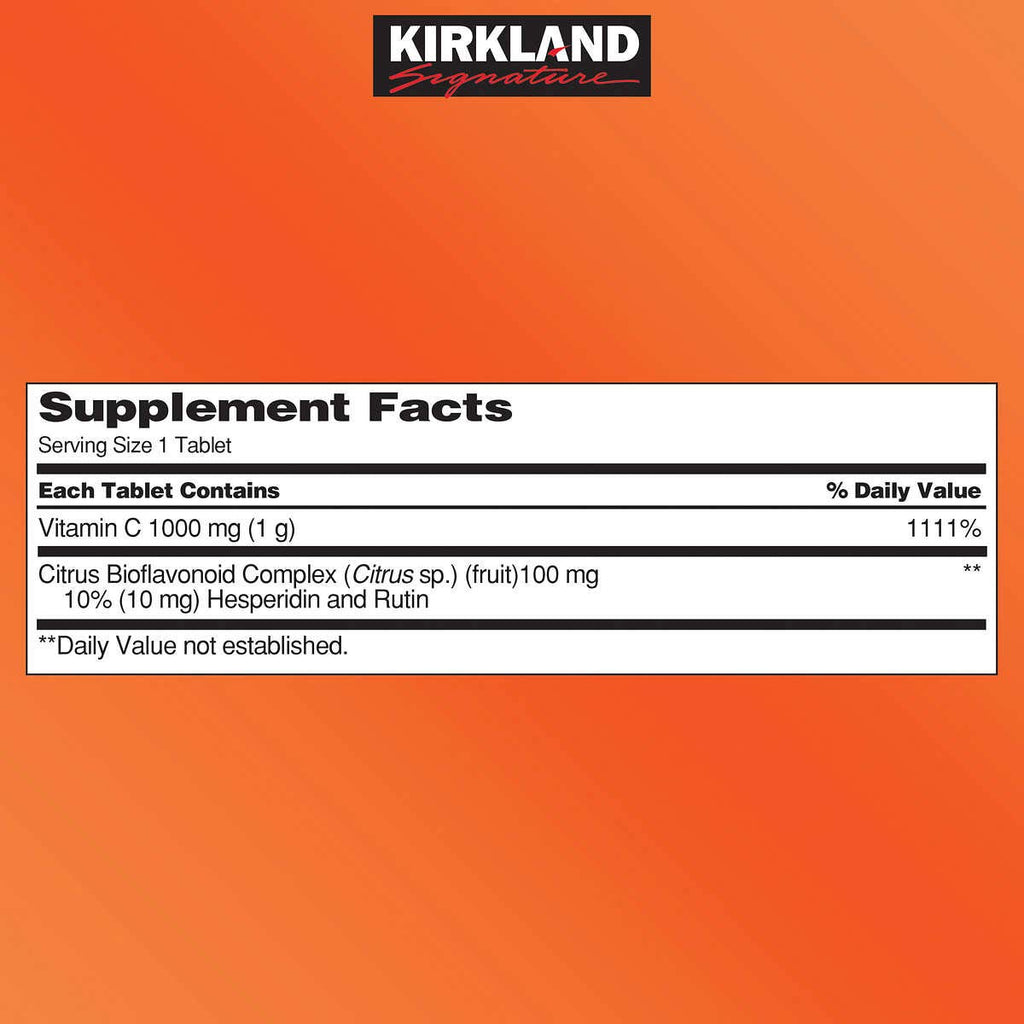 Kirkland Signature Vitamin C 1000 mg - 500 Tablets - image 2