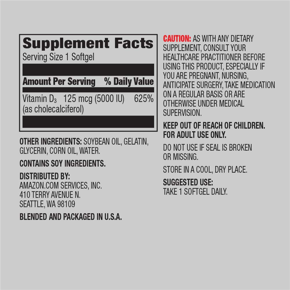 Amazon Elements Chelated Magnesium Glycinate & Vitamin D3 Bundle - image 6