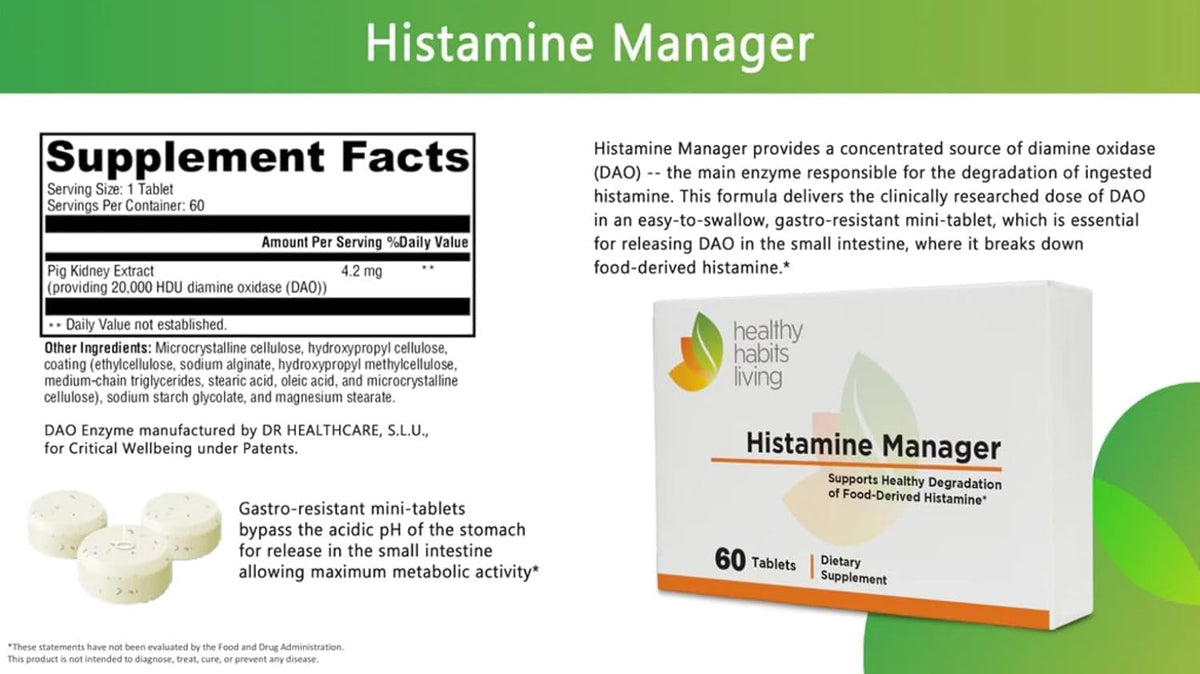Healthy Habits Living Histamine Manager