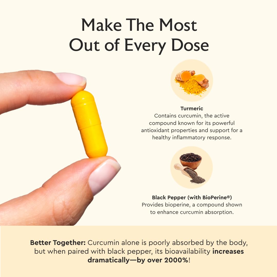 Alaya Naturals Turmeric Curcumin 750mg with BioPerine - 60 Capsules - image 4