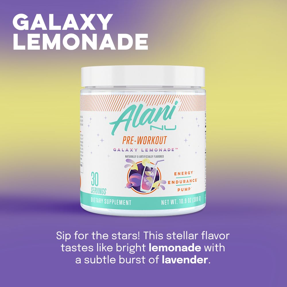 Alani Nu Pre-Workout Powder Galaxy Lemonade - 30 Servings - image 5