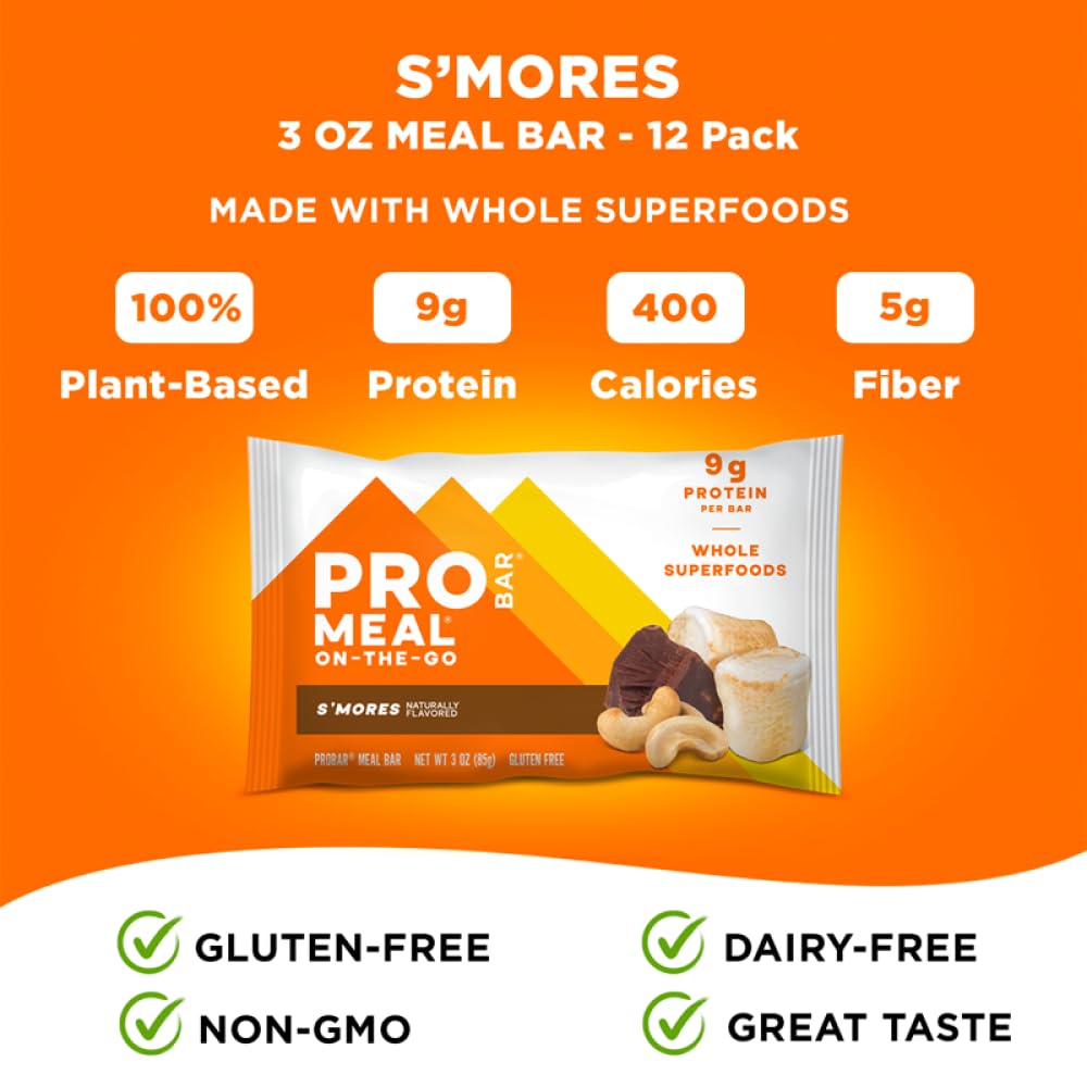 PROBAR - Meal Bar, Non-GMO, Gluten-Free, Healthy, Plant-Based Whole
