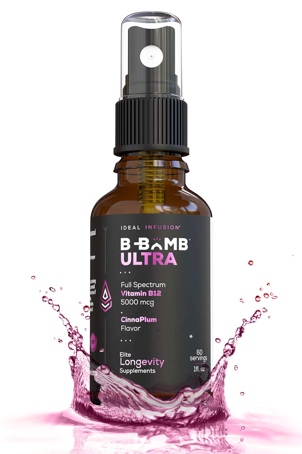 Ideal Infusion B-Bomb Triple Vitamin B12 5000mcg Liquid - 1 Fl Oz