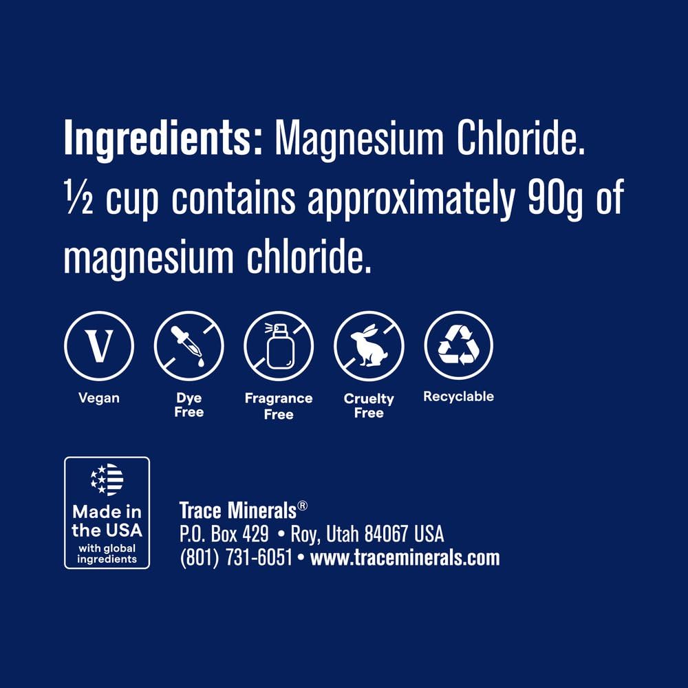 Trace Minerals Magnesium Bath Flakes Unscented - 25.4 oz - image 3