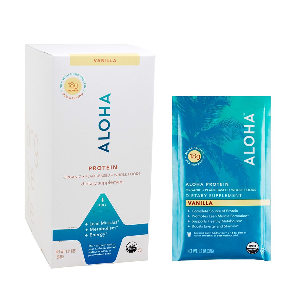 ALOHA Organic Plant-Based Protein Powder Vanilla - 518g