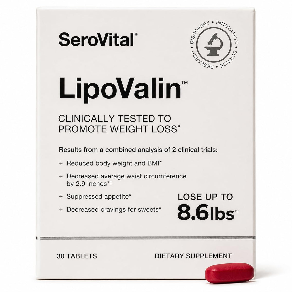 Serovital LipoValin Stimulant-Free Weight Management - 30 Tablets