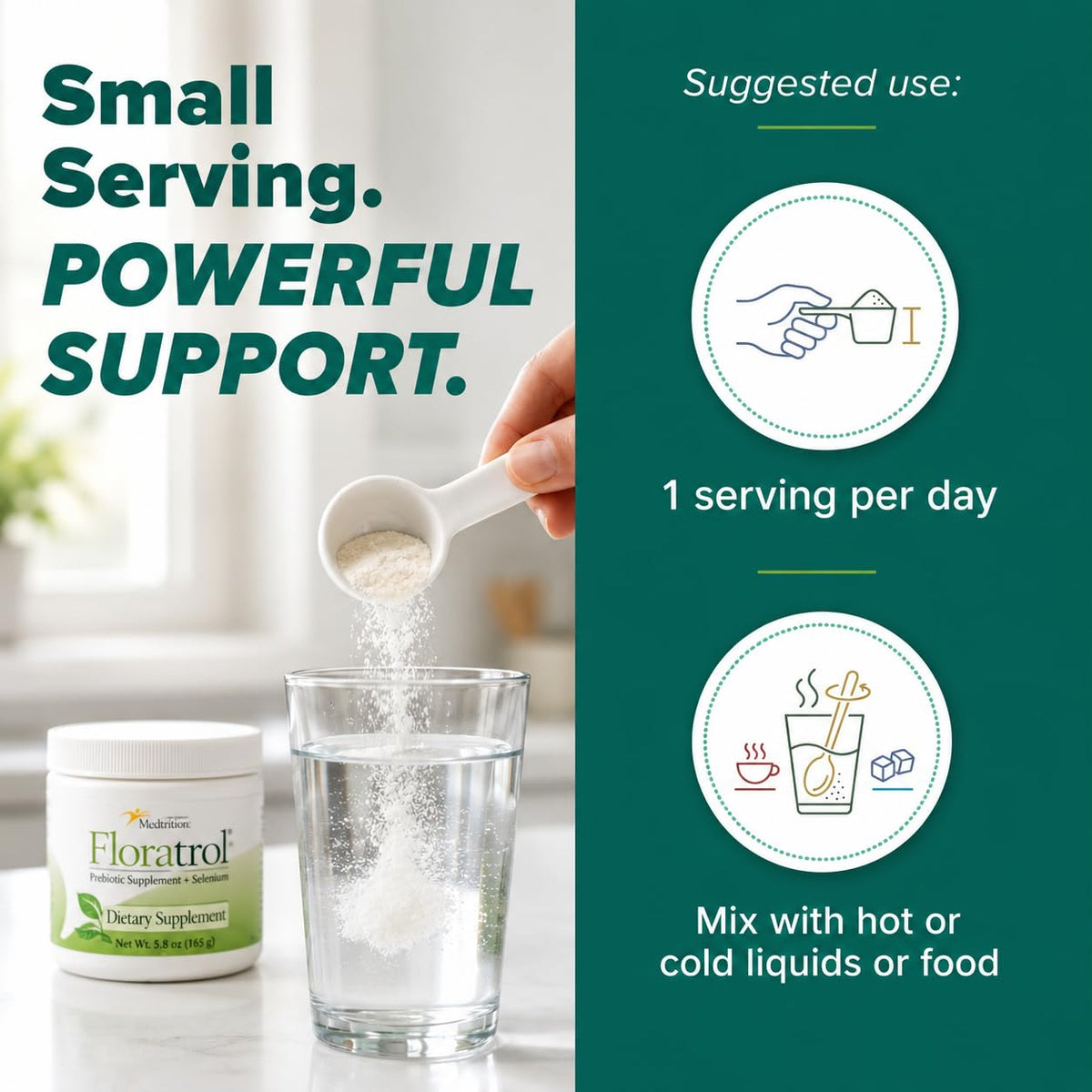 Medtrition Floratrol Prebiotic Fiber Powder for Digestive Health - 5.89 oz - image 8