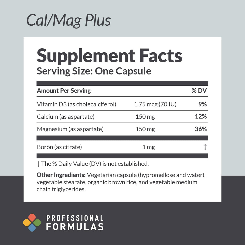 Professional Formulas Cal/Mag Plus Mineral Complex - 90 Capsules - image 2