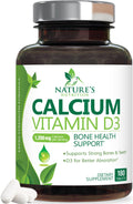 Nature's Nutrition Calcium 1200 mg with Vitamin D3 - Premium Bone