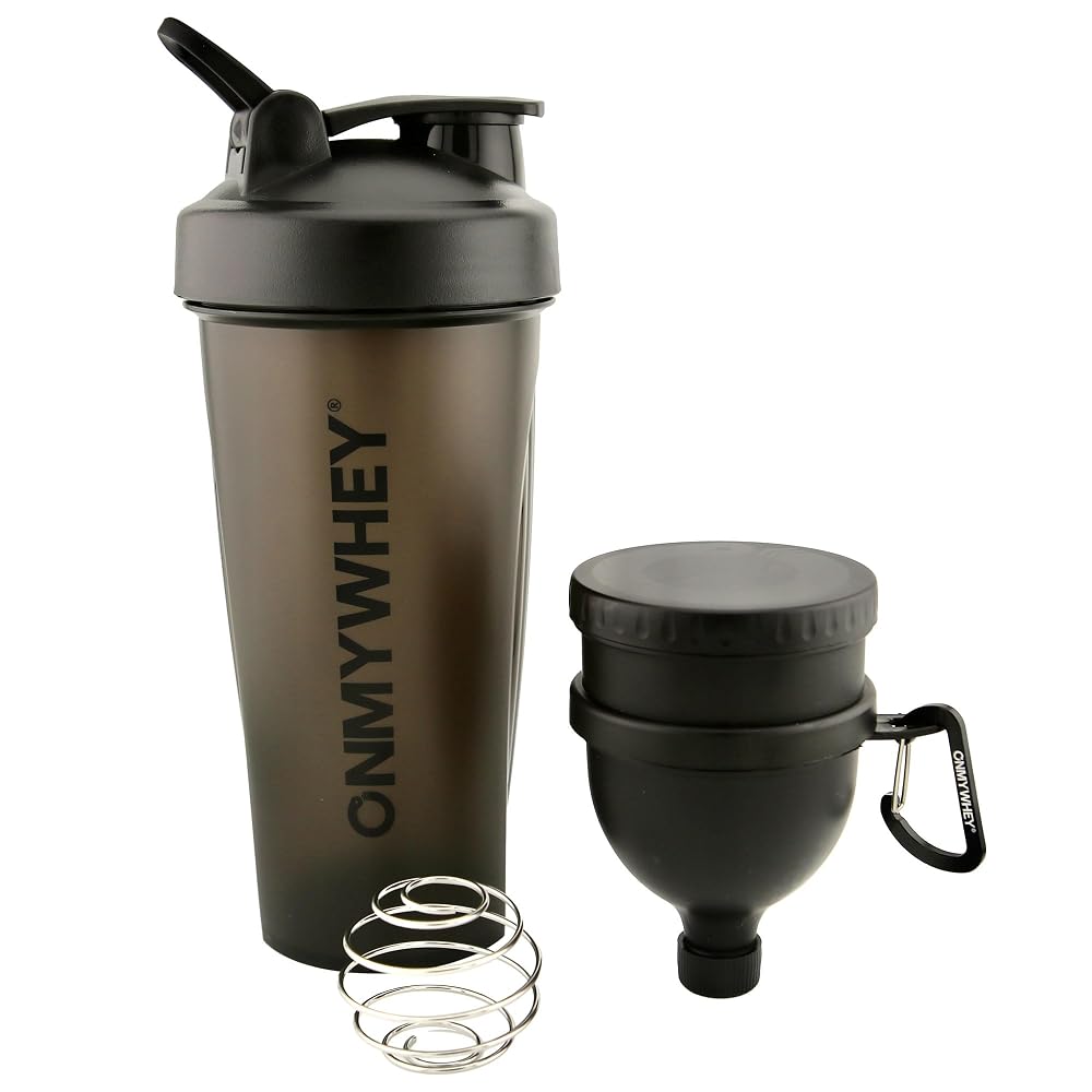 ONMYWHEY Shaker Bottle 20oz with Protein Powder Funnel
