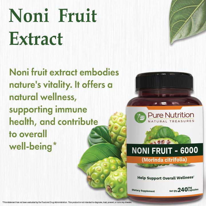 Pure Nutrition Noni Fruit Extract 300mg - 240 Capsules - image 5