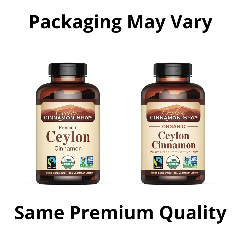 Organic Ceylon Cinnamon Capsules, USDA Certified Supplement - image 10