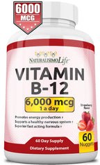 NaturalisimoLife Vitamin B12 6000 mcg Quick Dissolve - 60 Nuggets - image 4