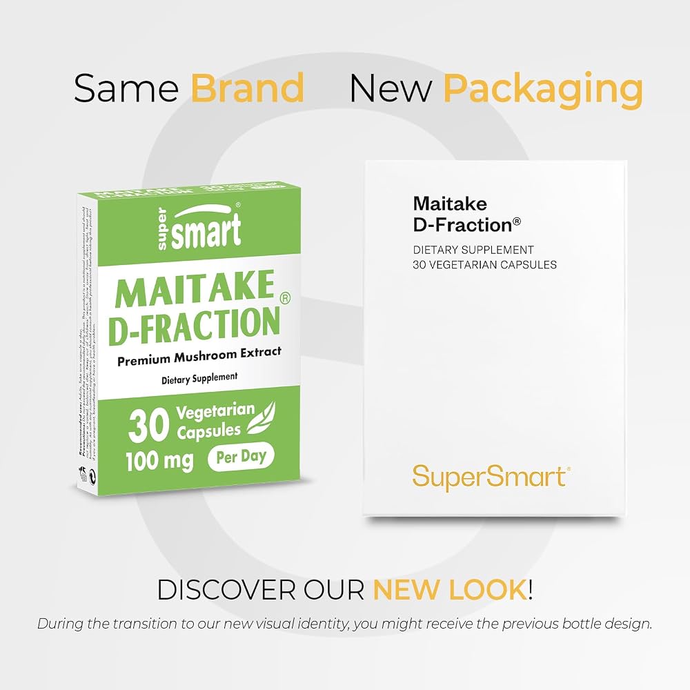 Supersmart Maitake D Fraction Pro 100mg - 30 Vegetarian Capsules - image 2