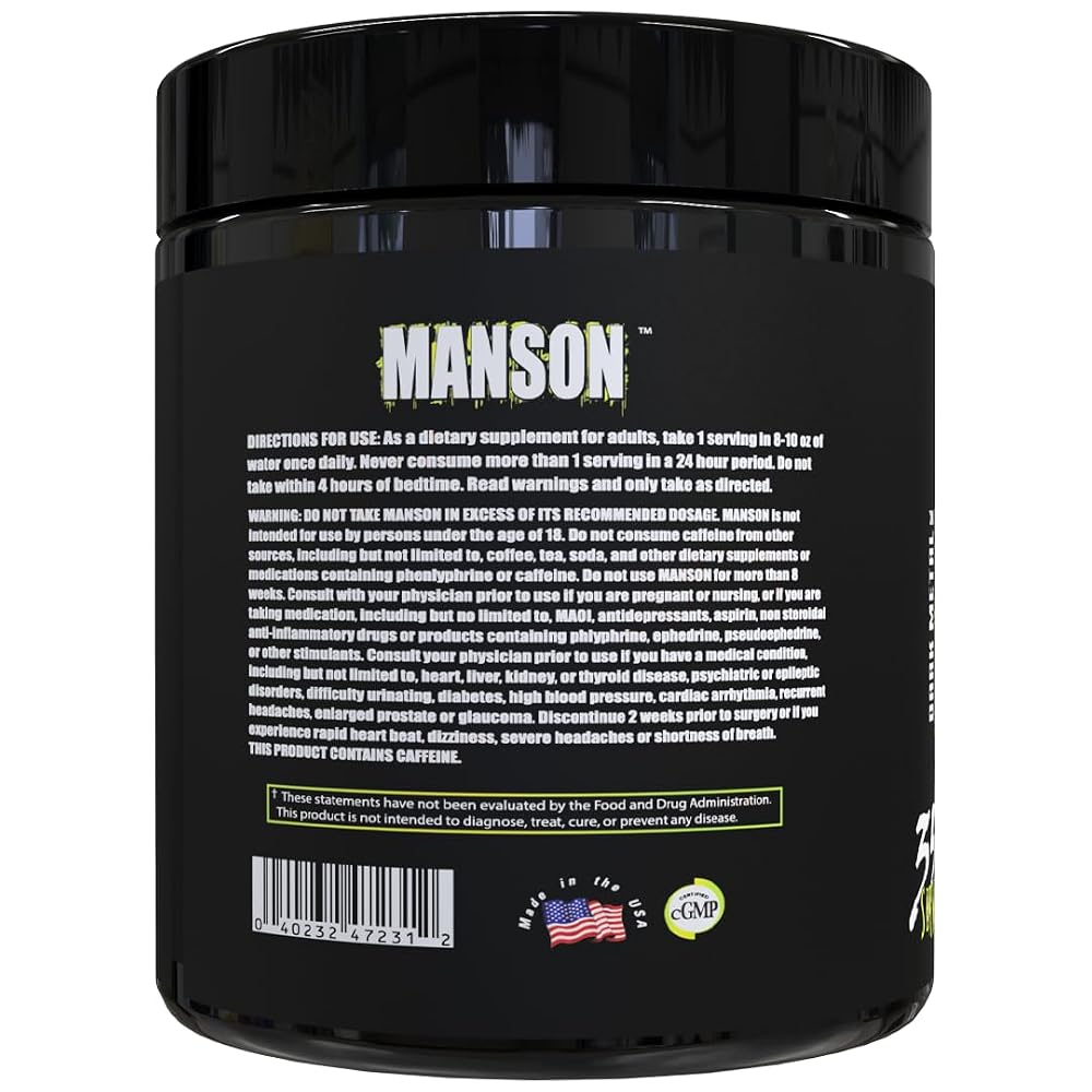Dark Metal Inc. Manson High Stim Pre Workout Powder - image 4