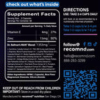 recomnd Man+ Formula Energy & Muscle Support - 120 Capsules - image 6