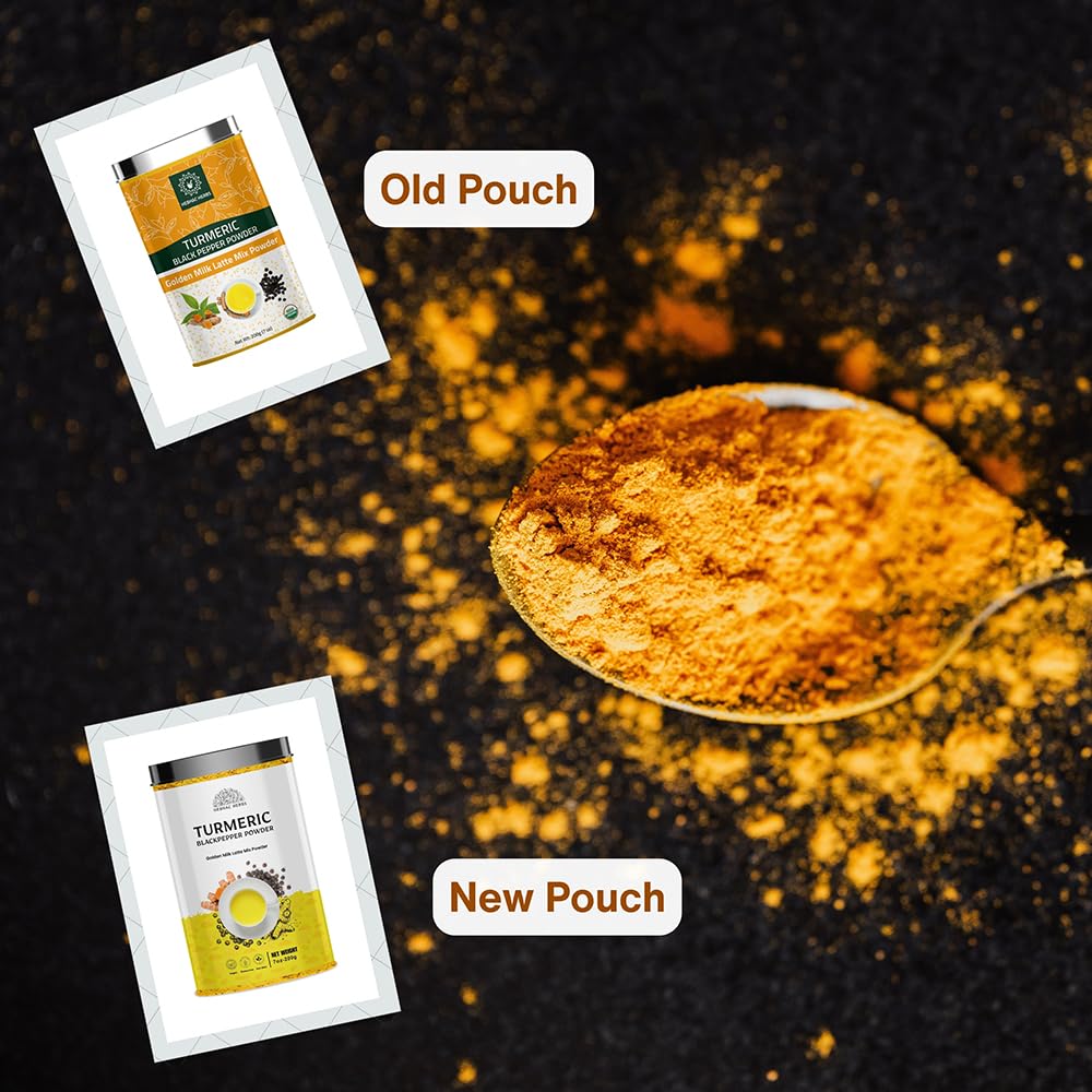 Hebhac Herbs Turmeric Curcumin Powder with Black Pepper - 200g - image 2