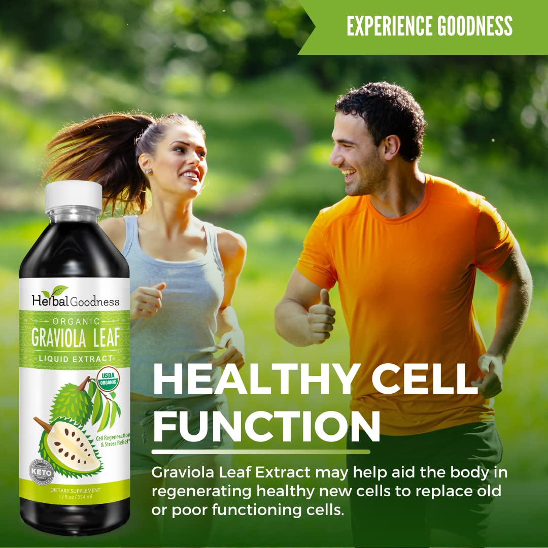 Herbal Goodness Graviola Leaf Extract Soursop Liquid Drops - 12 Pack - image 3