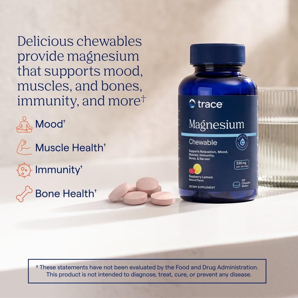 Trace Minerals Magnesium Chewable Calm Support - 120 Count - image 2