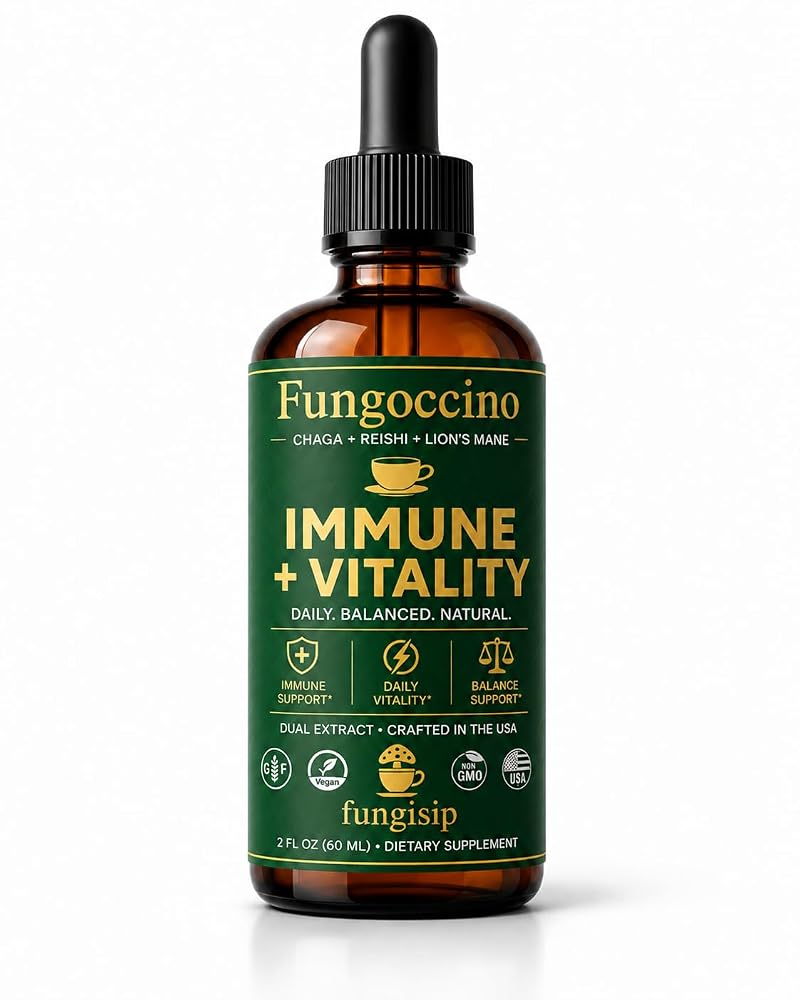 FUNGISIP Fungoccino Mushroom Coffee Booster Drops - 2 oz