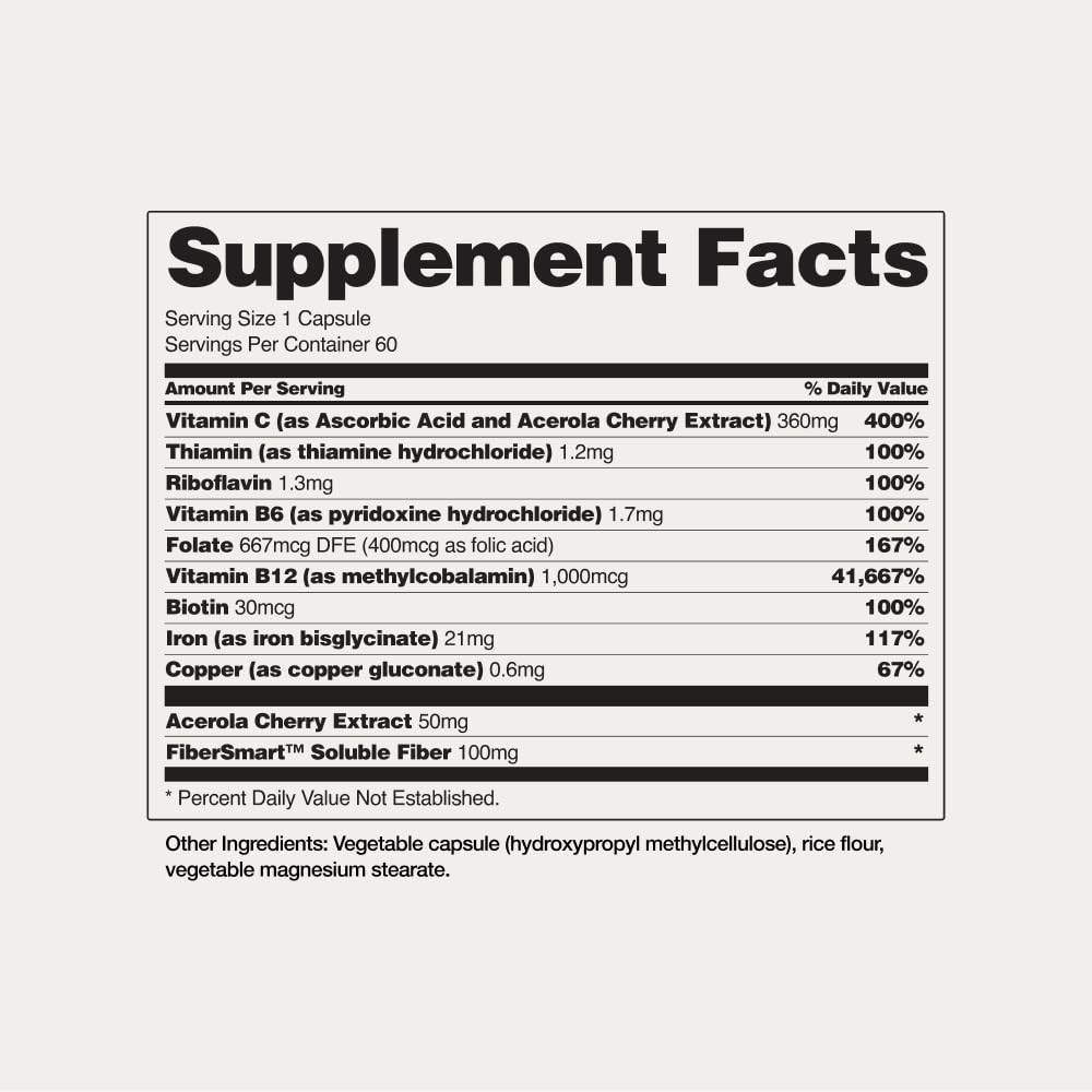 Snap Supplements Natural Iron Builder - 60 Vegan Capsules - image 6