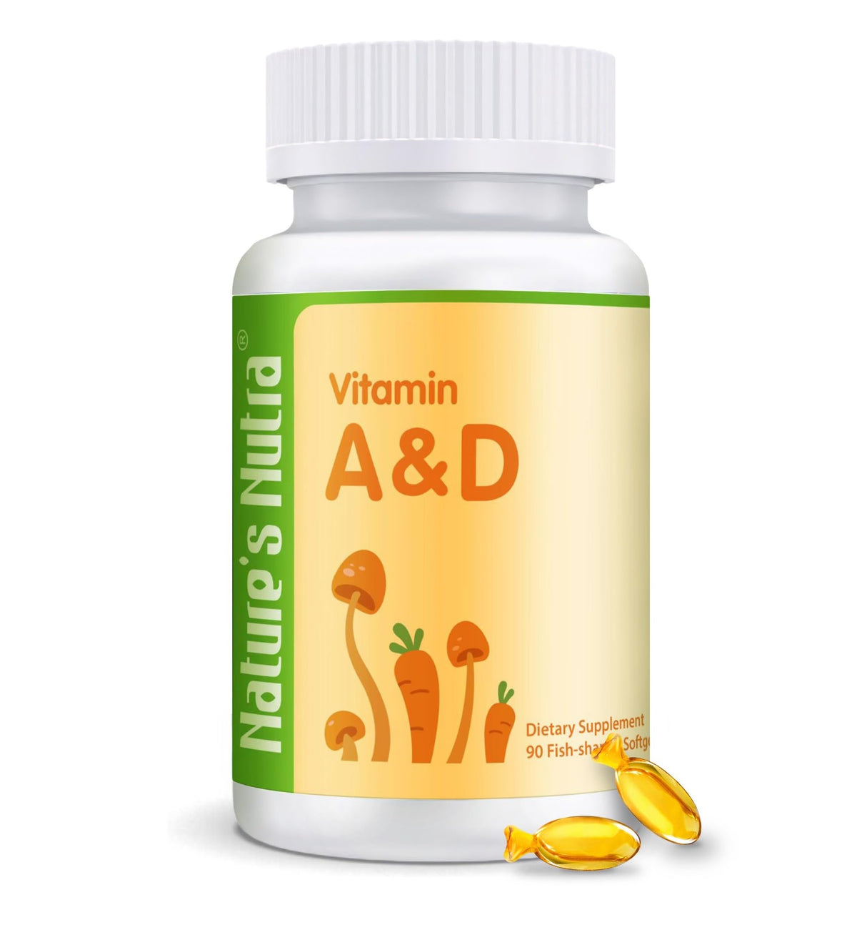Nature's Nutra Vitamin A&D Softgels for Children - 90 Softgels