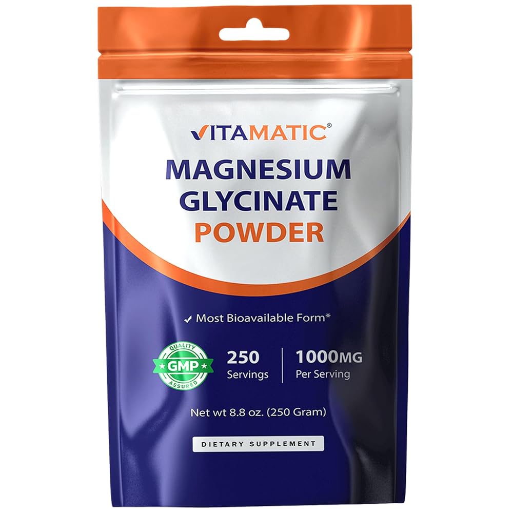 Vitamatic Magnesium Glycinate & Oxide Powder - 250 Grams