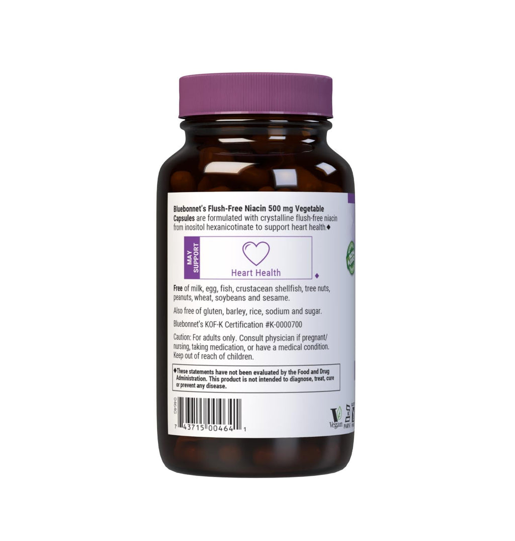 Bluebonnet Bonnet Nutrition Flush-Free Niacin (500mg)