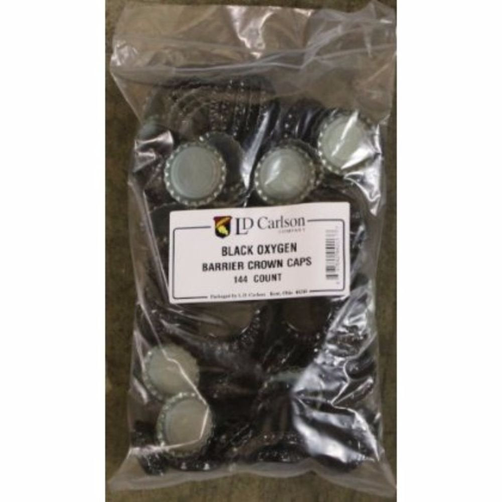 LD Carlson Black Oxygen Barrier Crown Caps - 144 Count - image 2
