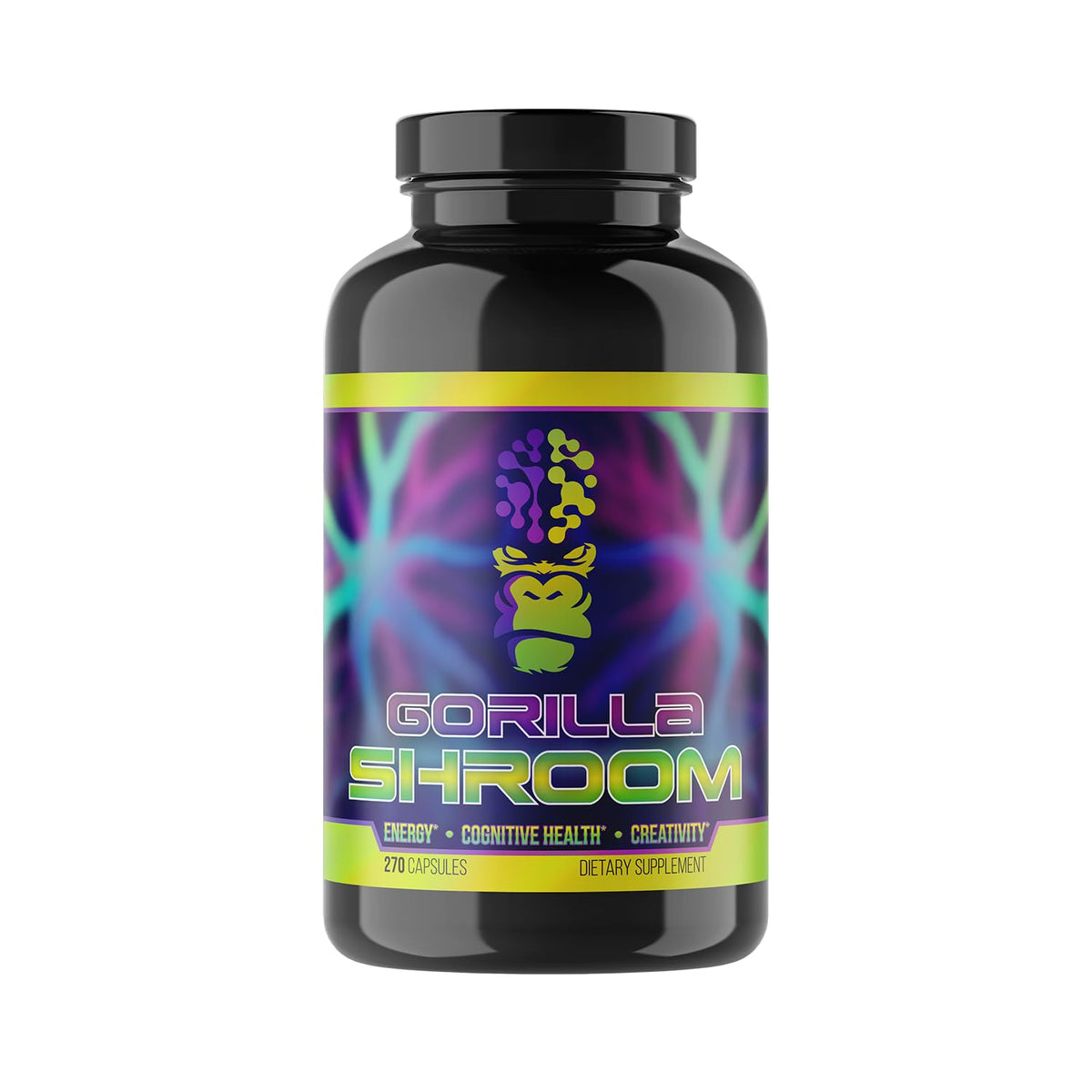 Gorilla Mind Shroom Nootropic Mushroom Supplement - 270 Capsules