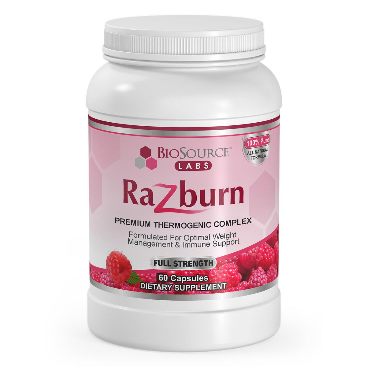 BioSource Labs Razburn Weight Management Supplement - 60 Capsules