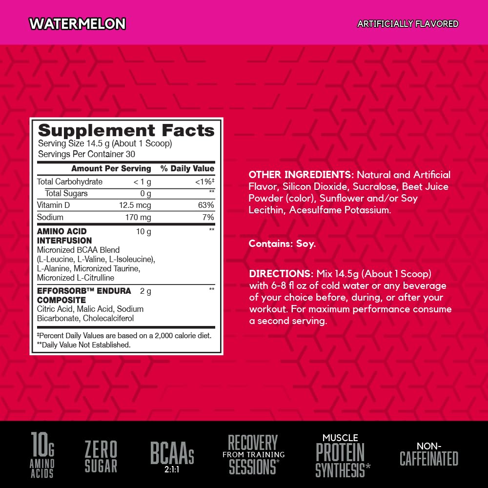 BSN Amino X Muscle Recovery & Endurance Powder with BCAAs