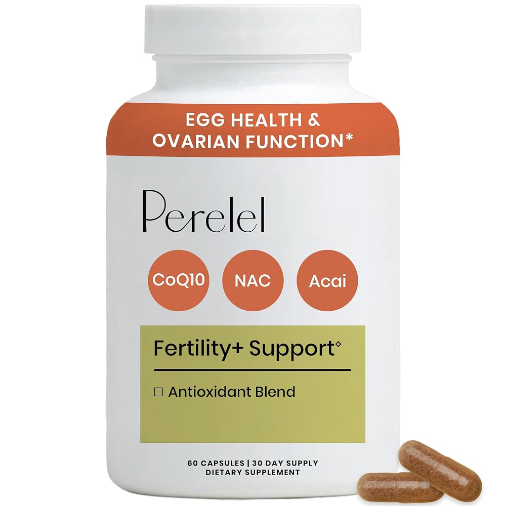 Perelel Womens Fertility Support Multivitamin with CoQ10 & NAC - 60 Capsules