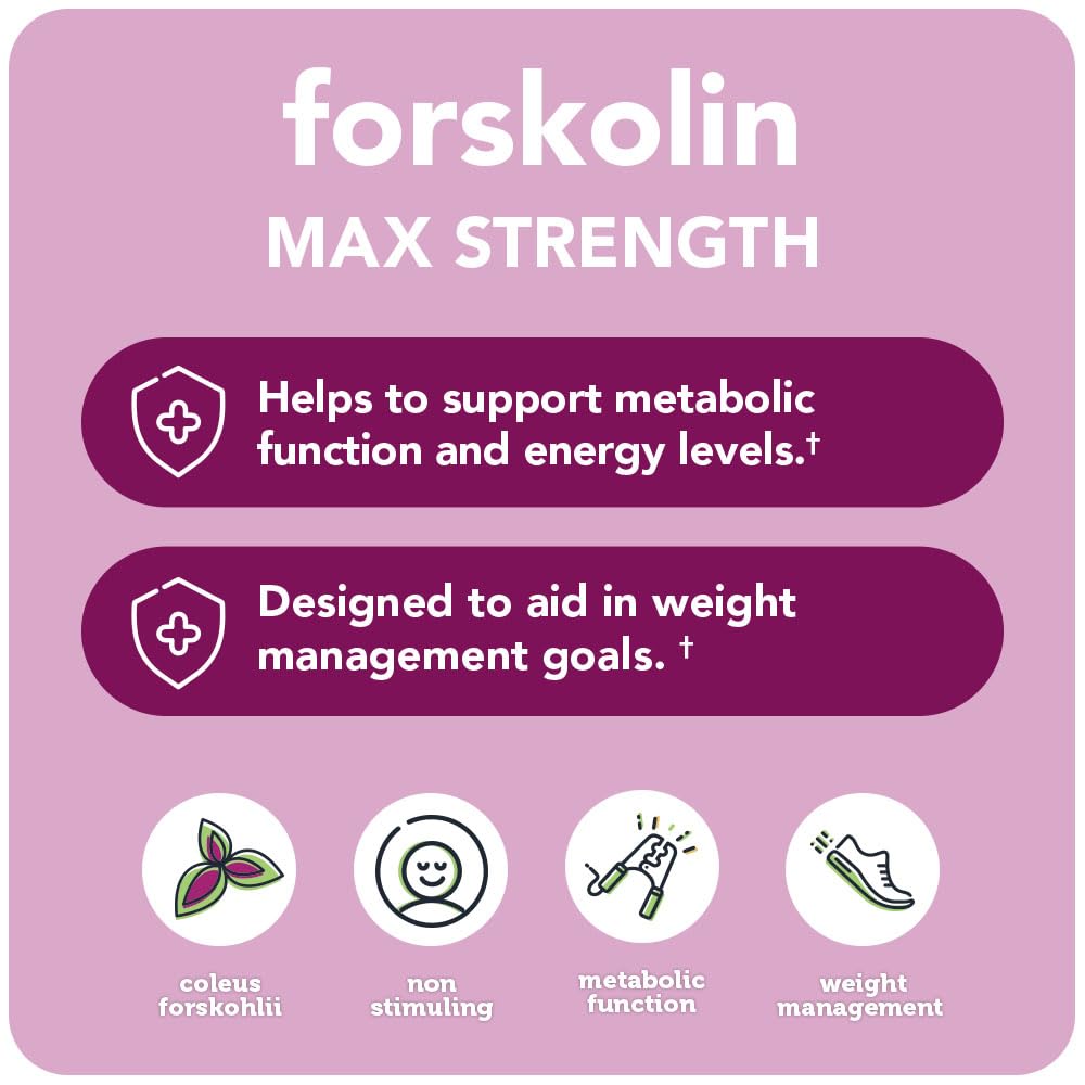 Vitamin Bounty Forskolin Maximum Strength Weight Management - 60 Capsules - image 3