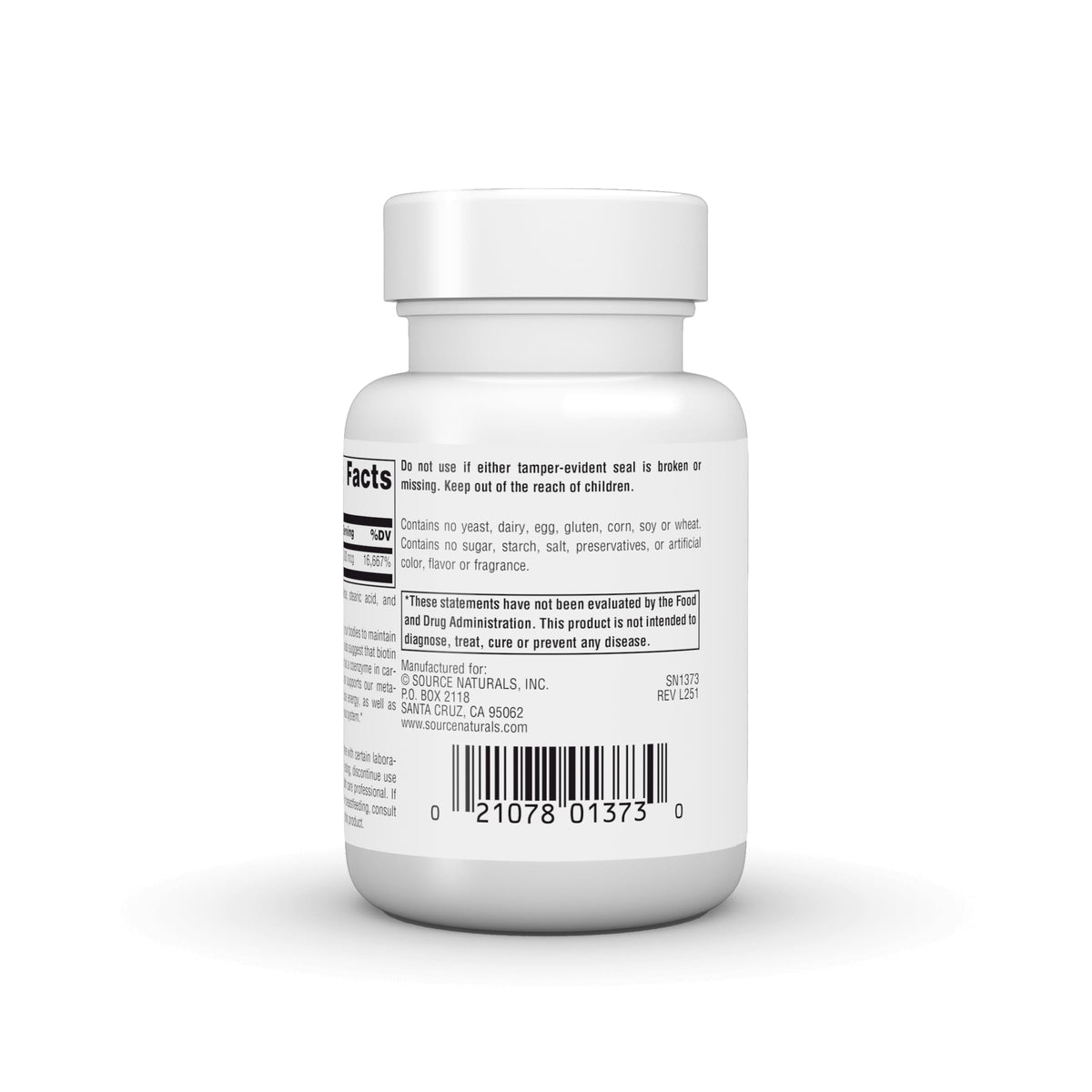 Source Naturals Biotin 5000mcg - 120 Tablets - image 4