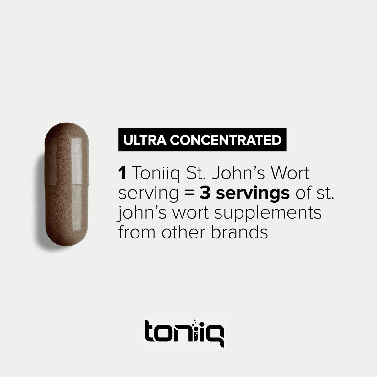 Toniiq St. John's Wort 1,000mg Ultra High Strength - 120 Capsules - image 5