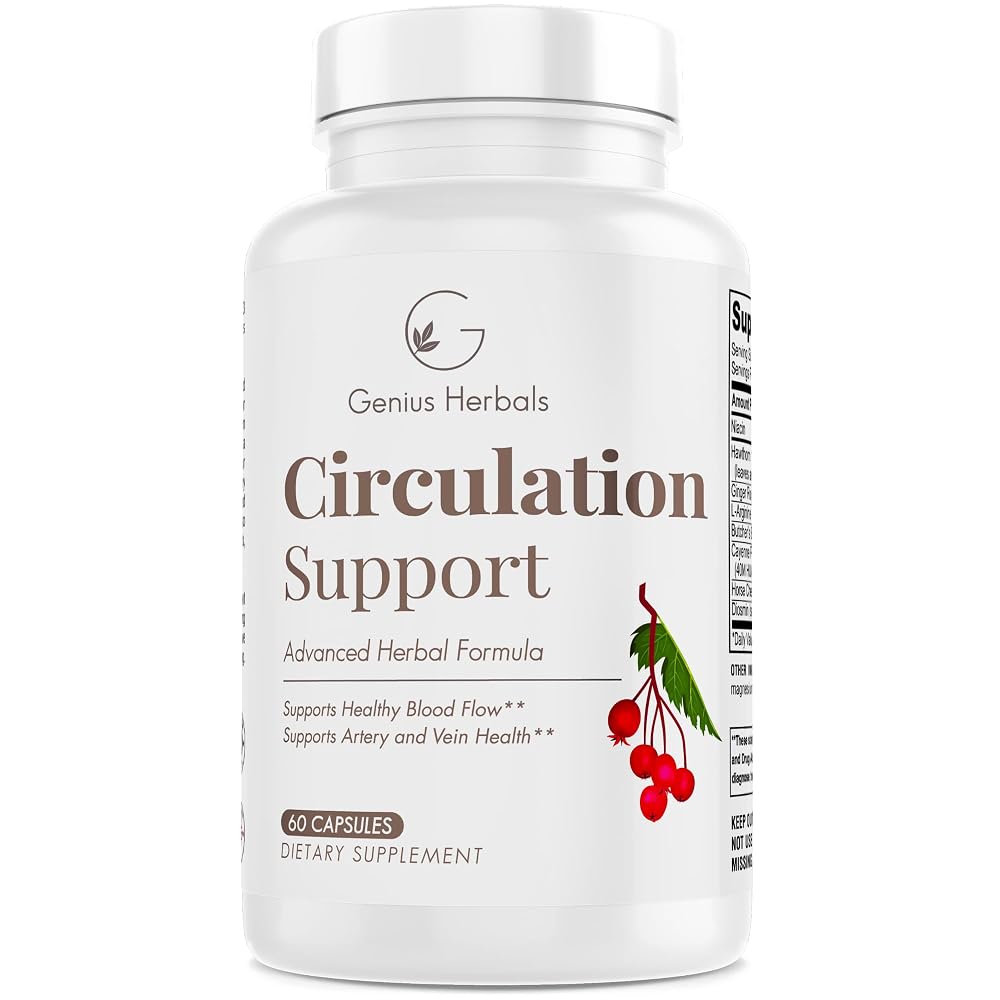 GENIUS HERBALS Circulation Support - 60 Capsules