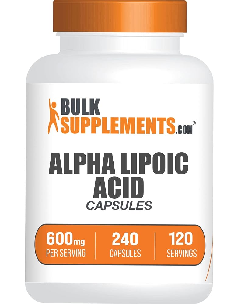 BulkSupplements Alpha Lipoic Acid 600mg - 240 Capsules